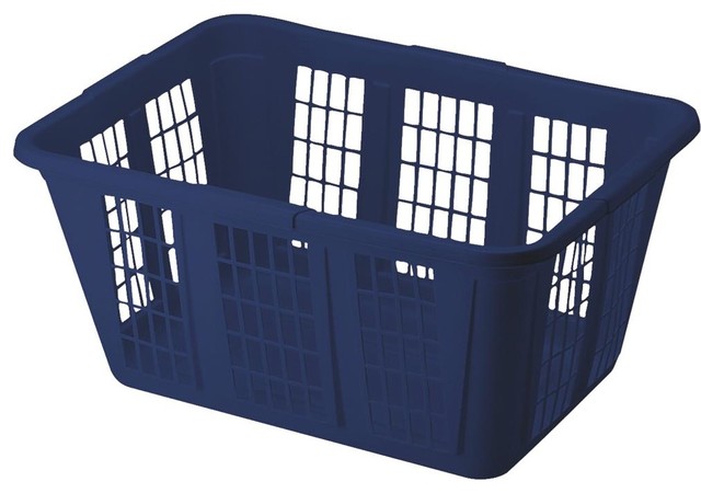 Rubbermaid Home Blue Laundry Basket FG296585ROYBL