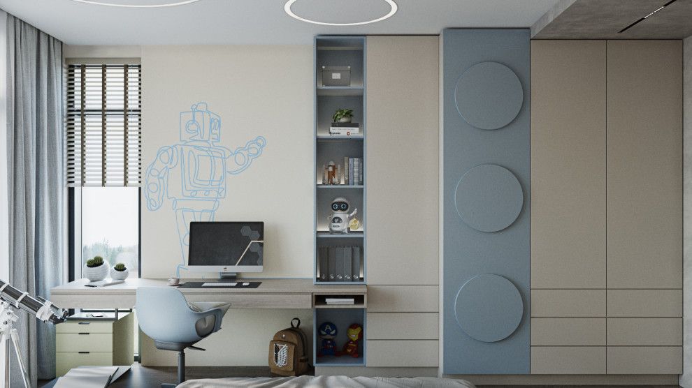 Проект интерьера спальни для подростка