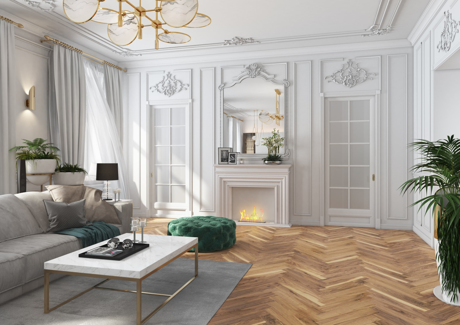 Дизайн и ремонт квартиры на Никитском бульваре — Воздушный замок