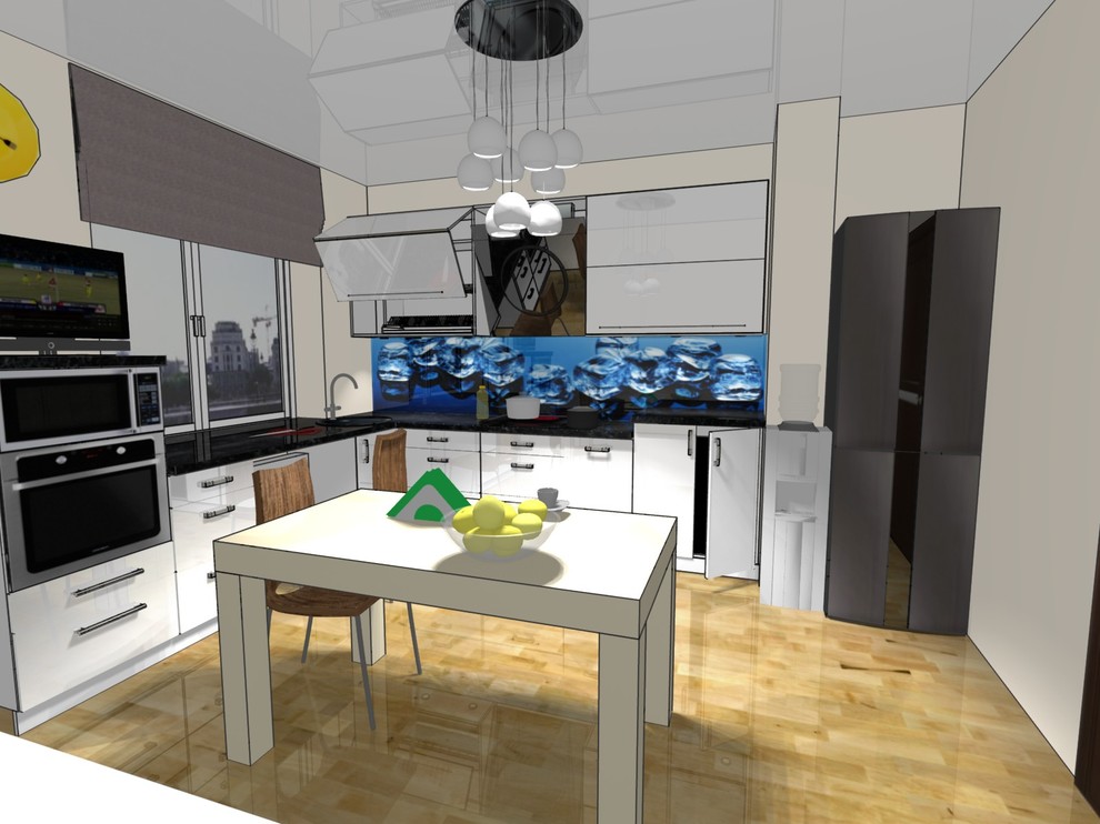 Кухня трёхкомнатной квартиры в панельной 9-этажке