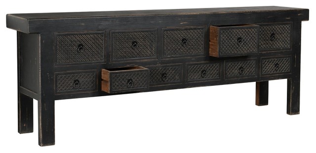 black console tables for living room