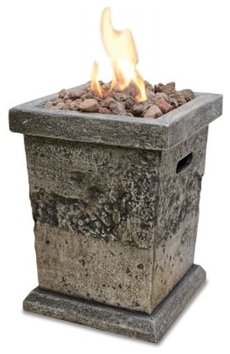 Lp Gas Outdoor Fire Column Small Rustic Fire Pits By Shop