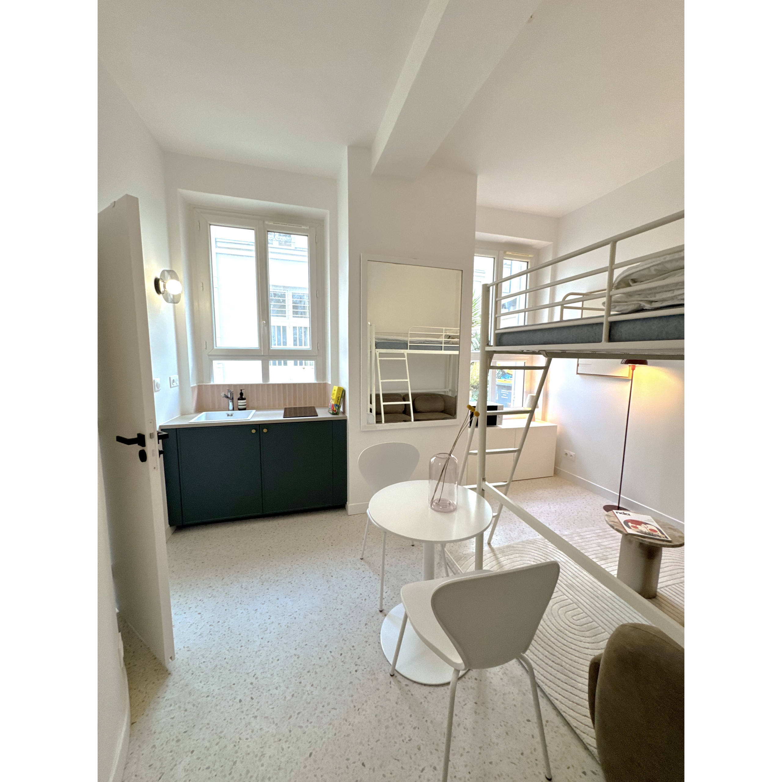 Projet Louis Blanc, rénovation d'un studio de 15m2