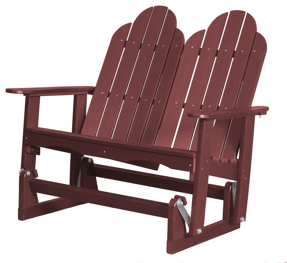Wildridge Classic 4 ft. Recycled Plastic Adirondack Glider