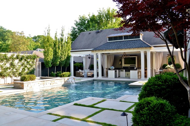 Backyard Oasis contemporary-pool