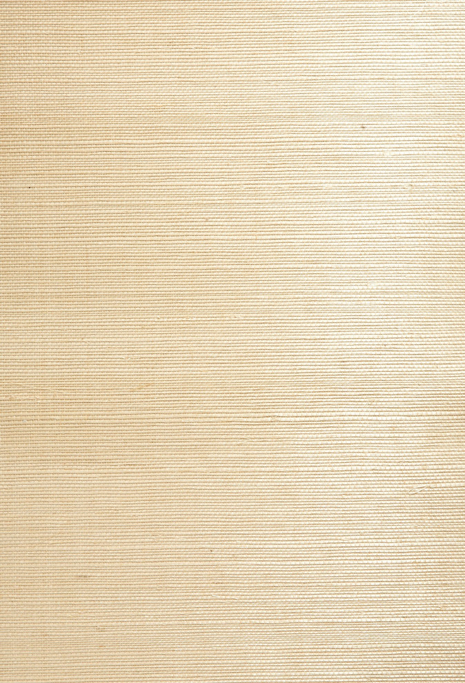 Yoshe Beige Grasscloth Wallpaper - Contemporary - Wallpaper - by