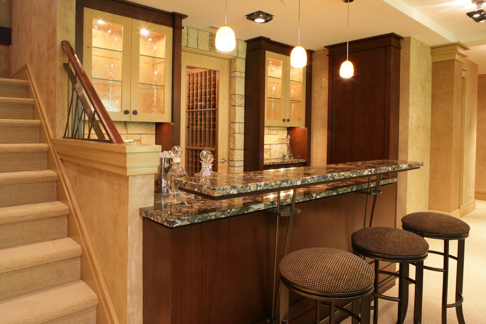 Design ideas for a traditional wine cellar in Minneapolis.