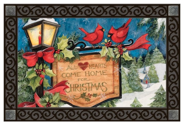 Matmate Hometown Christmas Doormat Contemporary Doormats By