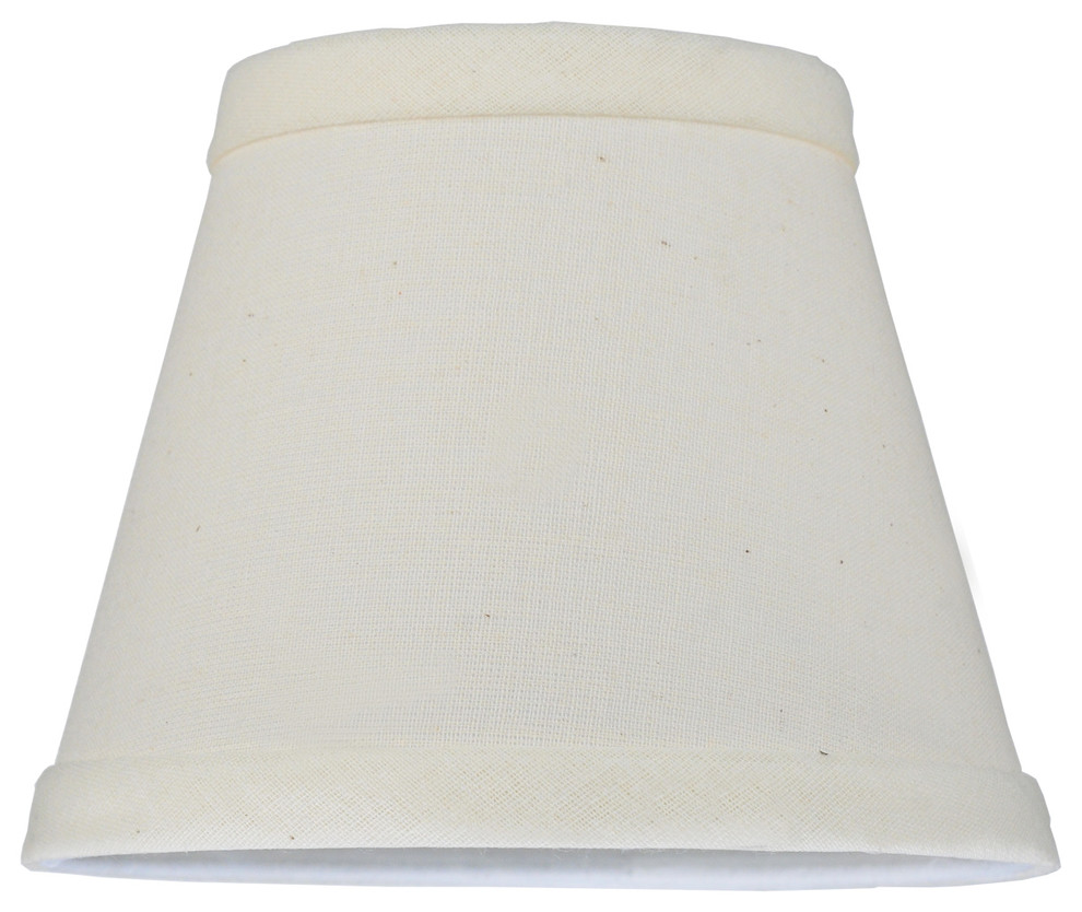 Verve Design LAMP SHADE 28x24x20cm Medium Natural Linen Fabric Dawn Tapered 