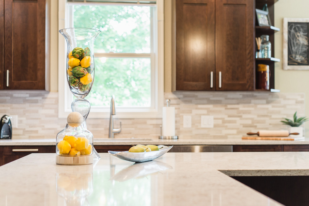 Transitional kitchen photo in Denver