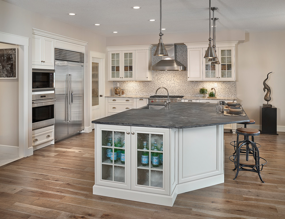 Mountain style kitchen photo in Edmonton