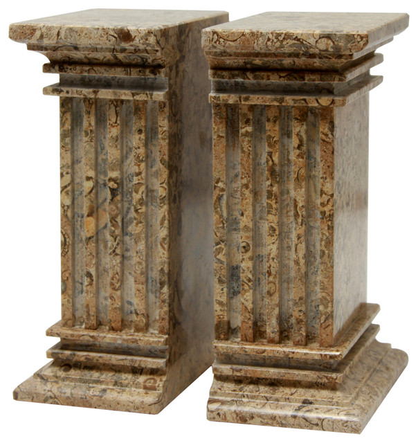 Renaissance Collection Fossil Stone Bookends