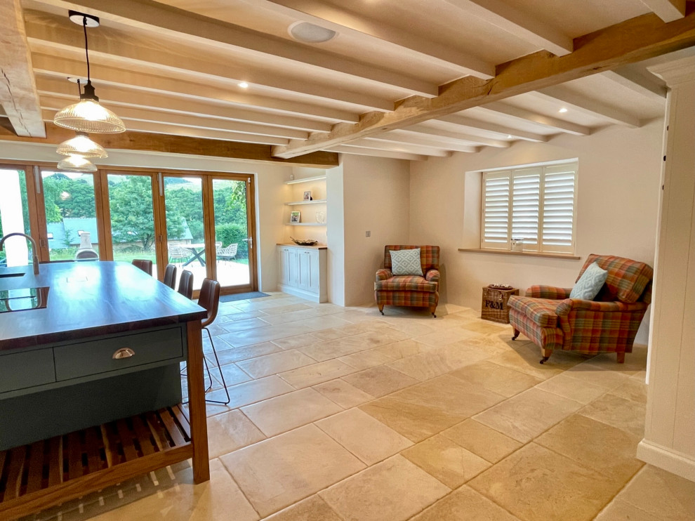Walnut top Island kitchen