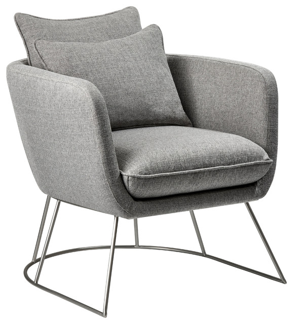 Stanley Chair, Light Gray Transitional Armchairs And Accent Chairs