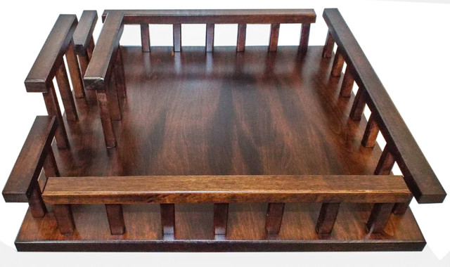 Amish Brown Maple Handmade Lazy Susan 16 Napkin Holder Rectangle Amish Brown Maple Handmade Lazy Susan