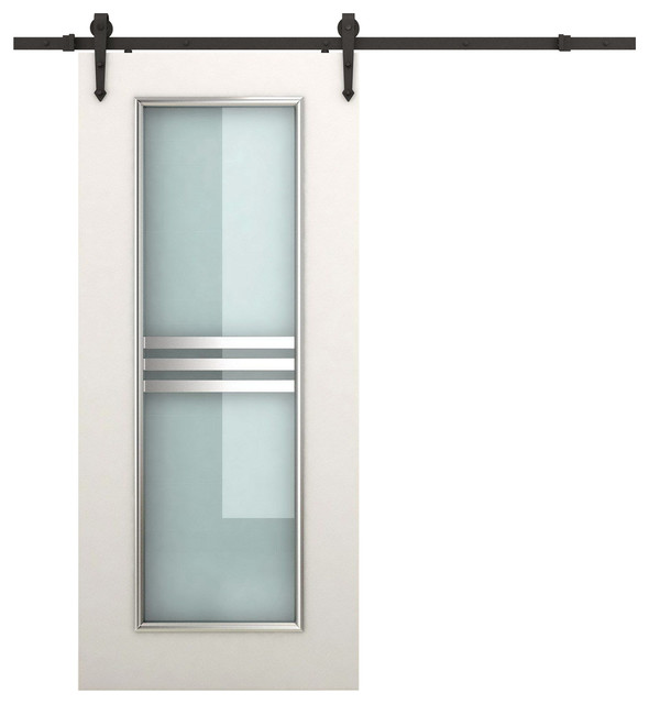 Rustic 6 Interior Sliding Barn Door Kit Hardware Set Black Carbon Rustic 6 Interior Sliding Barn Door Kit Hardware Set Black Carbon Steel Arrow