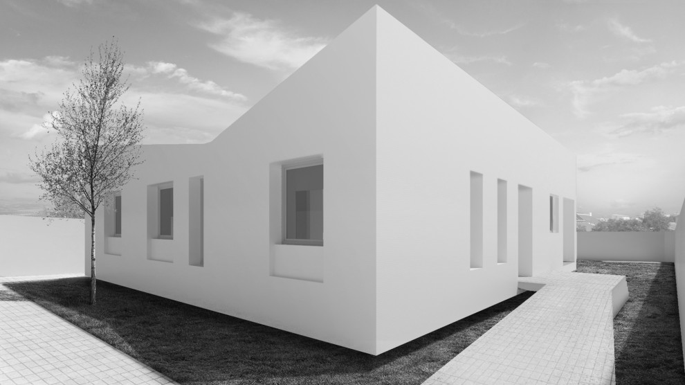 Ejemplo de terraza contemporánea de tamaño medio