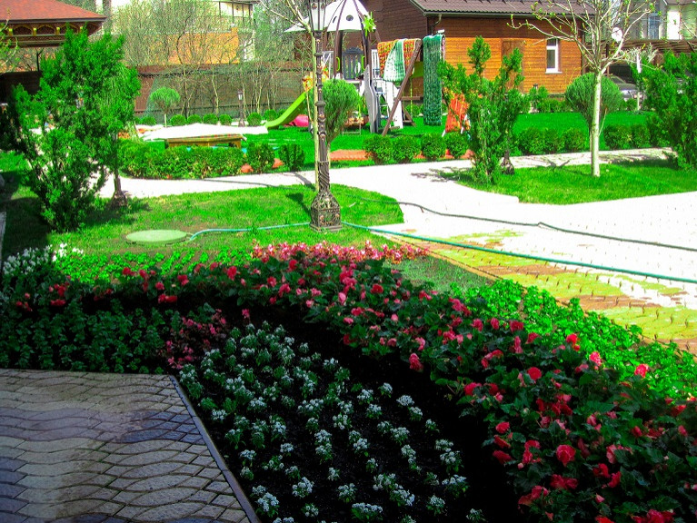 Создание клумб и цветников