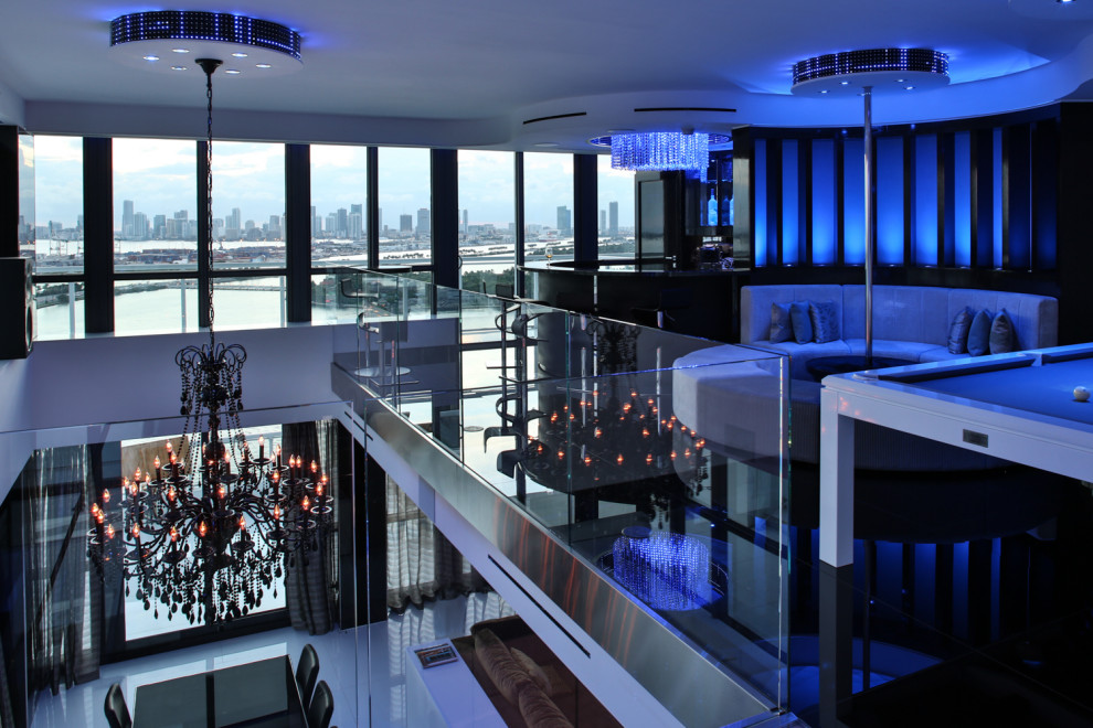 Picture Idea: Miami Luxury Game Room Penthouse Home Bar Miami