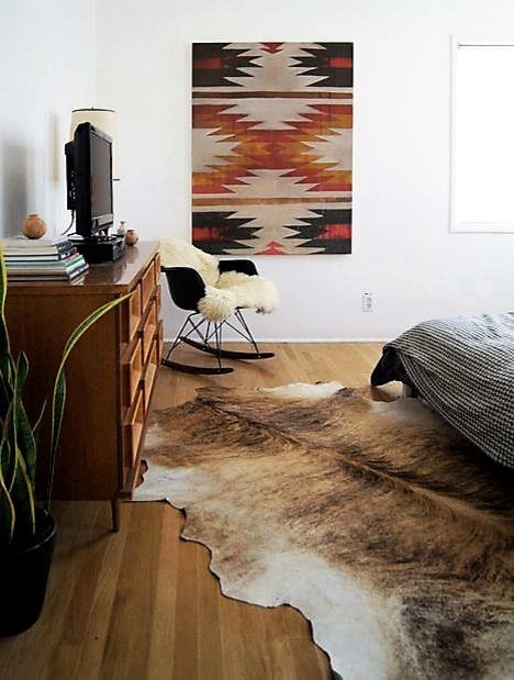 Medium Brindle Cowhide Rugs Contemporary Novelty Rugs By