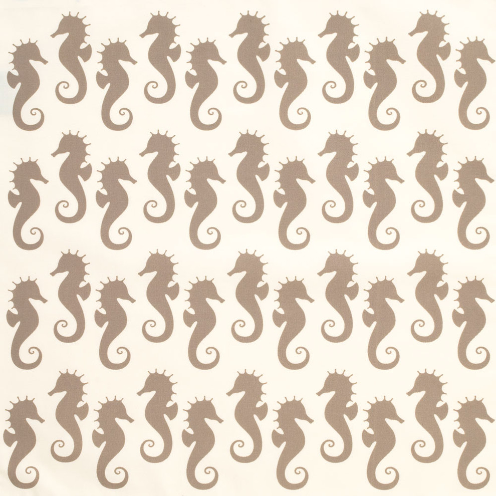 Seahorse Eco Napkins, Set of 4, Seagrass on Cream Fabric