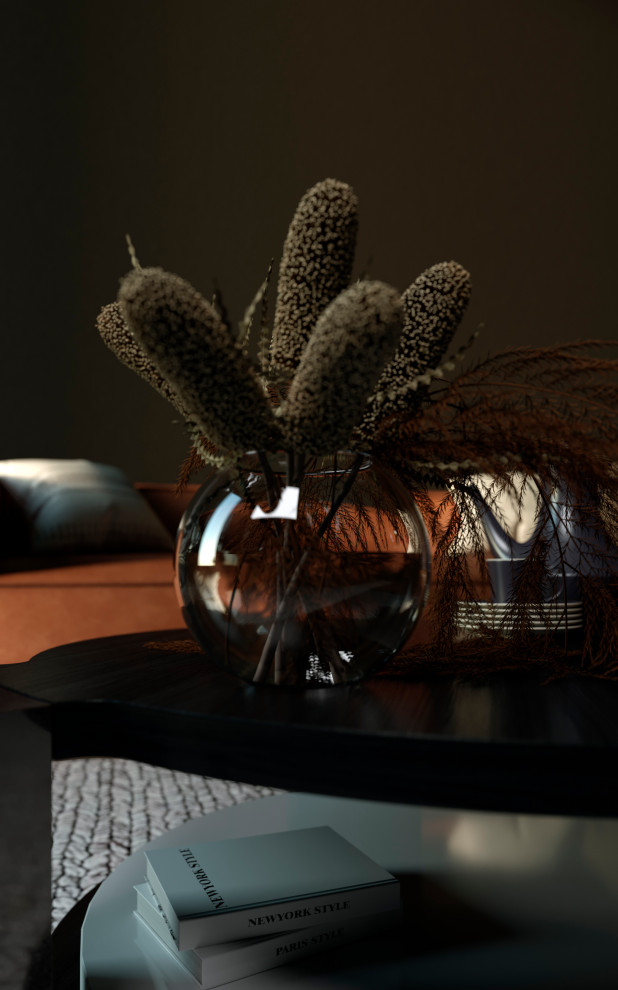 Интерьер в темных тонах