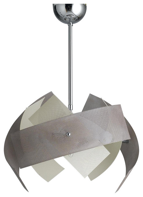 Satellite Pendant Lamp Dove Grey And Ivory Small