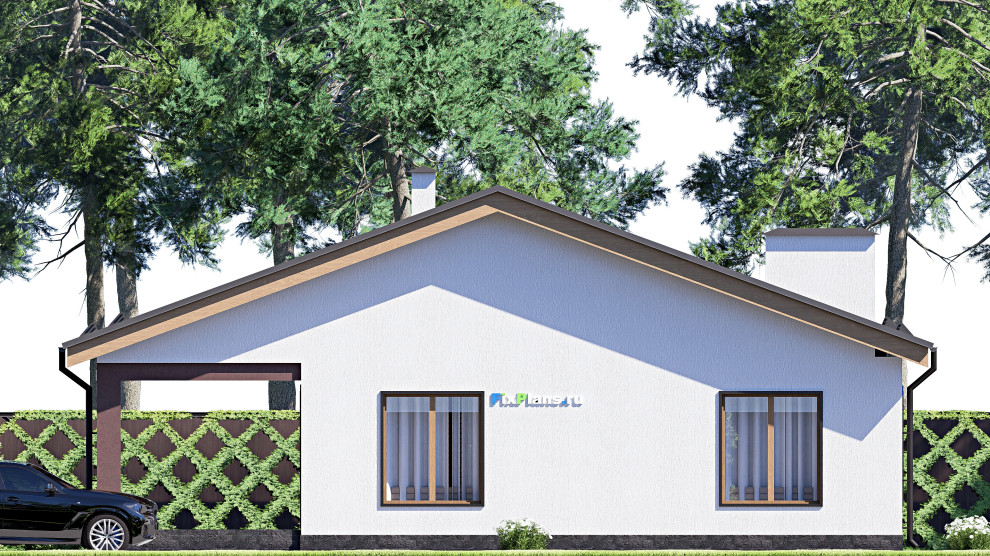 Проект одноэтажного дома 14х14м S149м2 F-17720