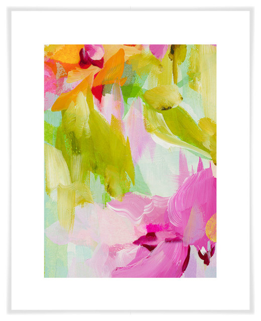 "Spring Rain 4" Paper Art Print by Susan Pepe, 23"x29"