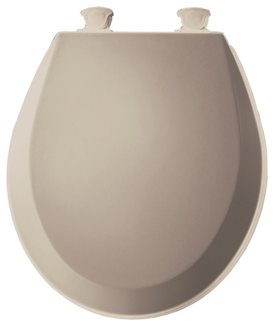 Bemis 500EC Round ClosedFront Enameled Wood Toilet Seat Contemporary
