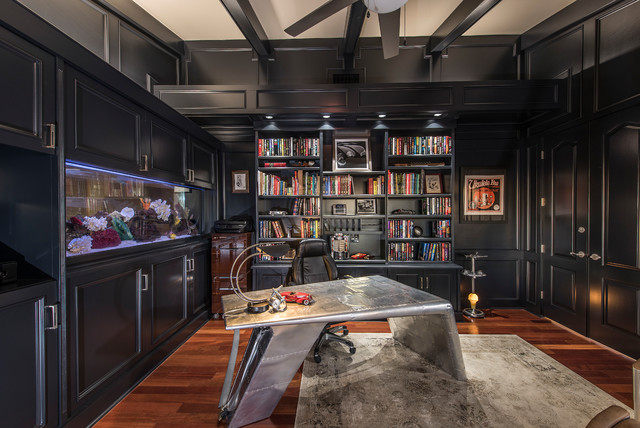 Man Cave Office - Contemporary - Home Office - Phoenix - by Joi Prater  Interiors, LLC | Houzz AU