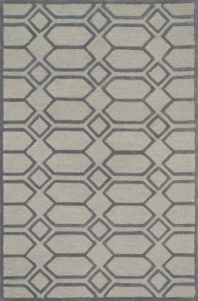 Loloi Rugs Celine Collection Silver and Gray, 3'6"x5'6"