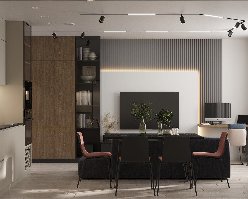 Современный интерьер в ЖК «Znak», Ижевск, 73 кв. м2