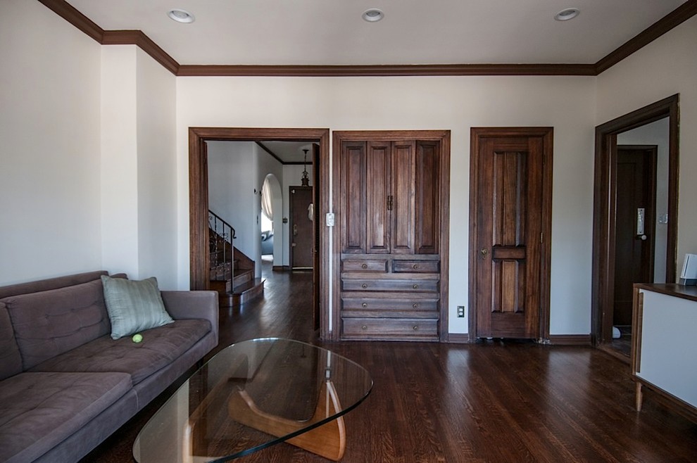 Photo of a mediterranean family room in Los Angeles.