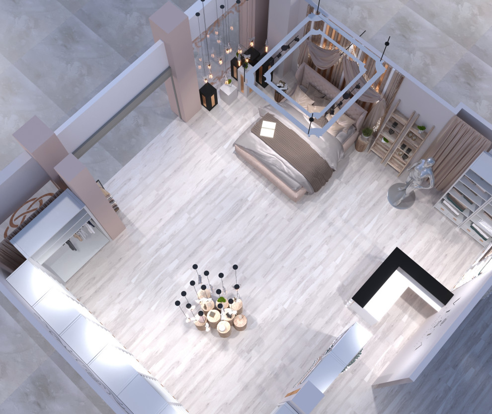 Дизайн-проект интерьера магазина премиального текстиля"VESTA"  в ТВК "Большая Ме