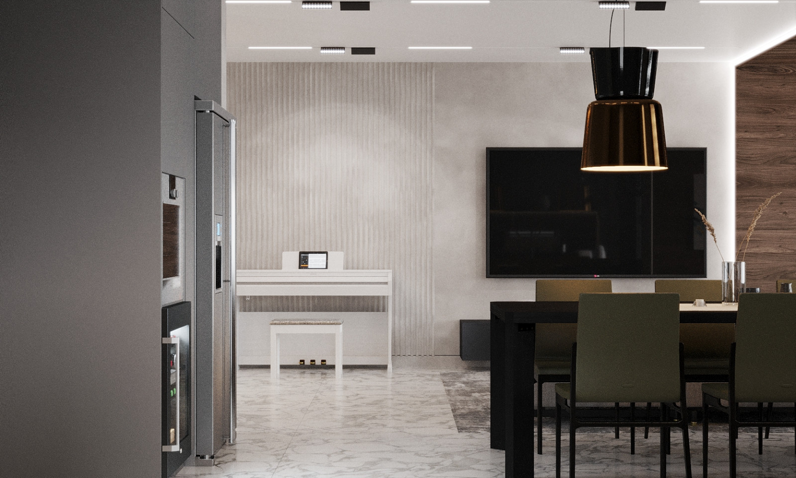 гостиная-кухня