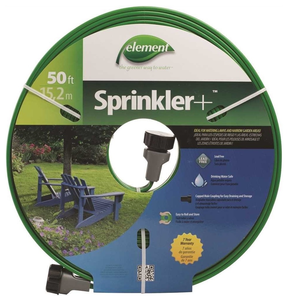 Swan ELTECV050 Element Sprinkler Soaker Hose, 50', Assorted Colors