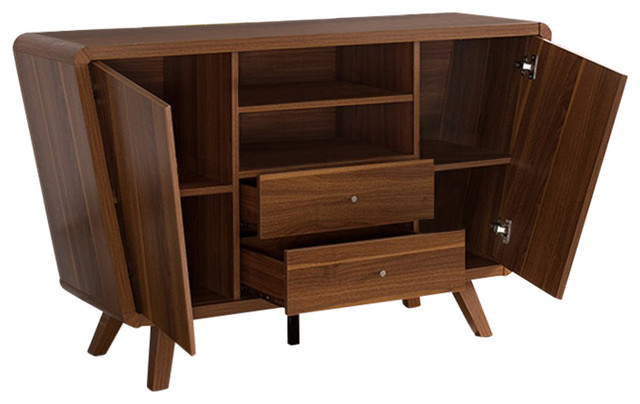 Alluring Buffet Table With Roomy Cabinets Light Brown Alluring Buffet Table With Roomy Cabinets Light Brown