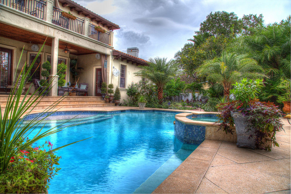 Traditional pool in Tampa.