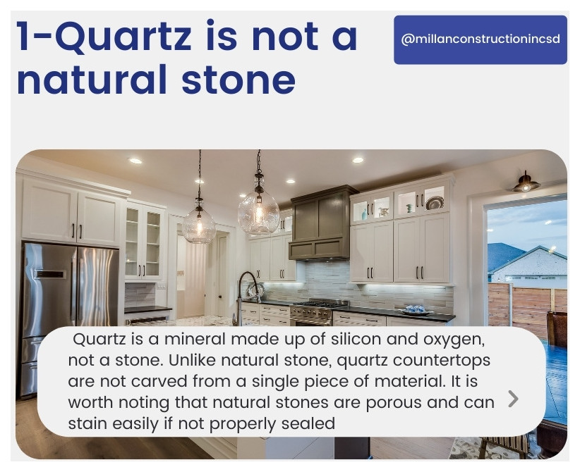 Quartz is not a natural stone