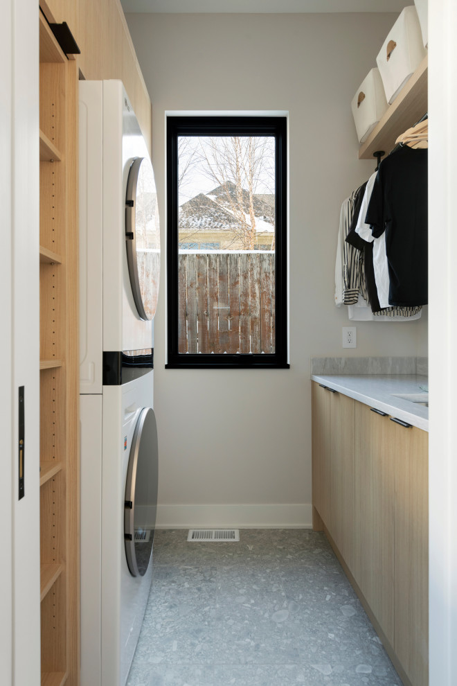 Photo inspiration: Fresh Look at Vincent Avenue Residence Scandinavian Laundry Room