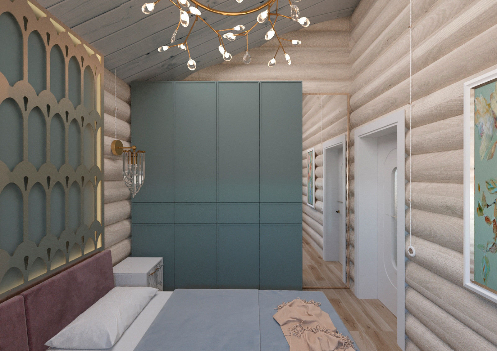 Дизайн интерьера в доме-срубе