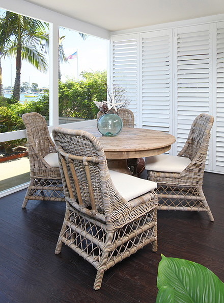 Inspiration for a beach style dining room in Orange County.