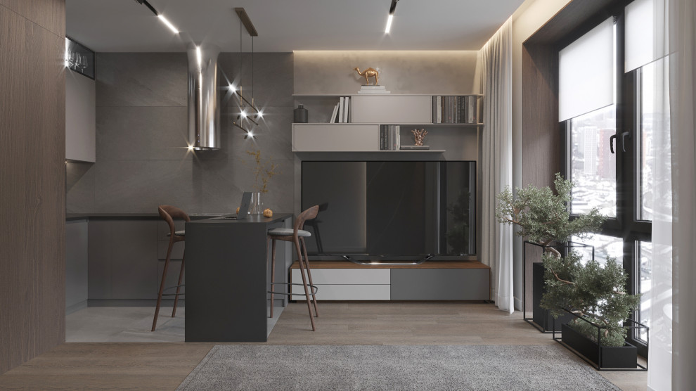 ДИЗАЙН ОДНОКОМНАТНОЙ КВАРТИРЫ 49 КВ.М