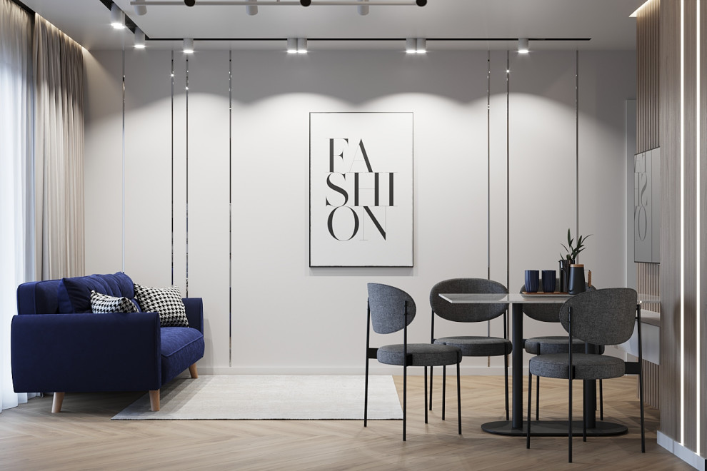 Дизайн интерьера квартиры в ЖК Эво парк - Contemporary - Living Room ...