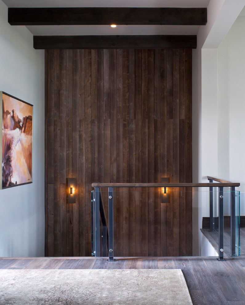 Example of a mountain style entryway design in Denver