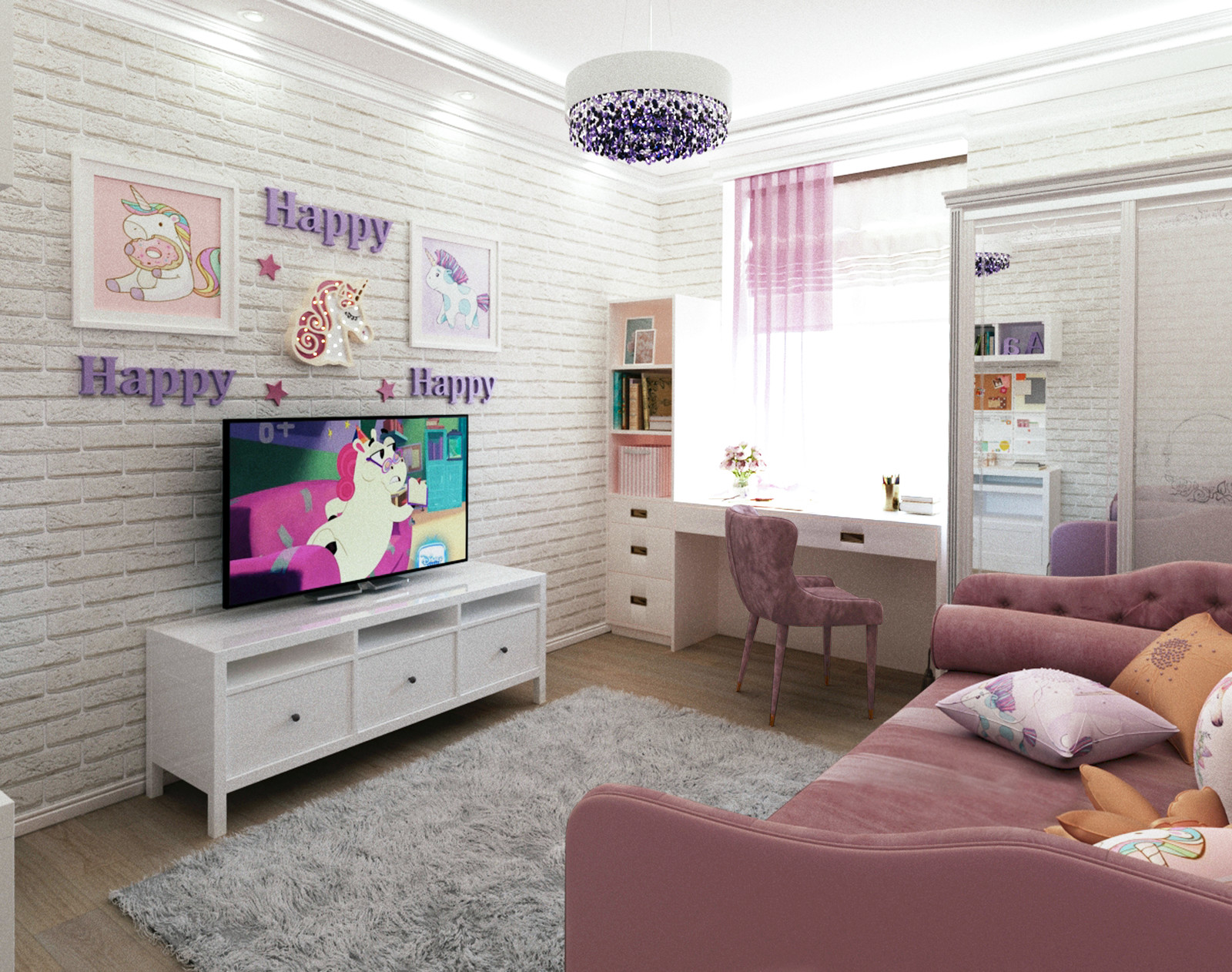 Детская комната "Единорожек"