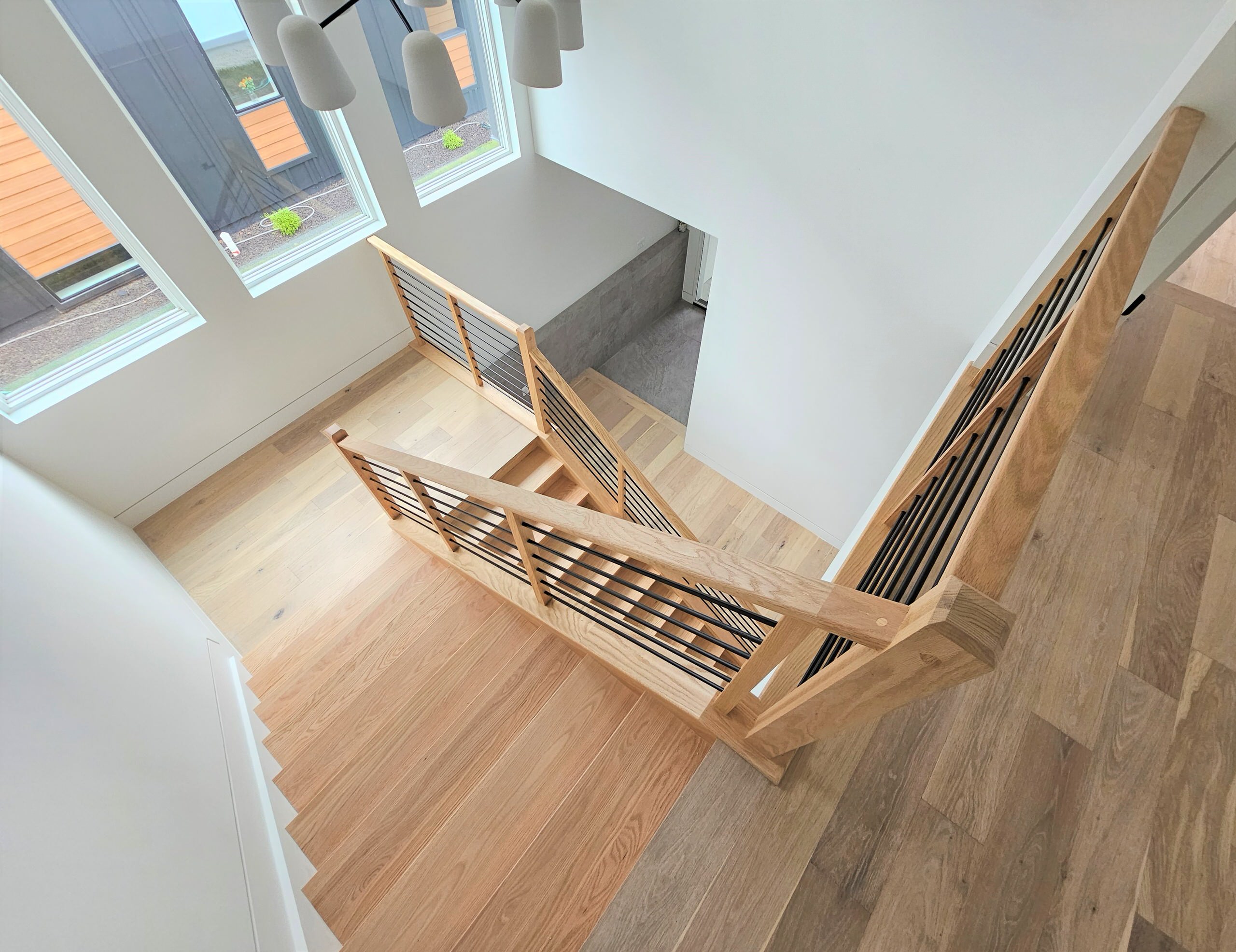 108_Red Oak Stairs in Light Filled Space, Fairfax, VA 22031