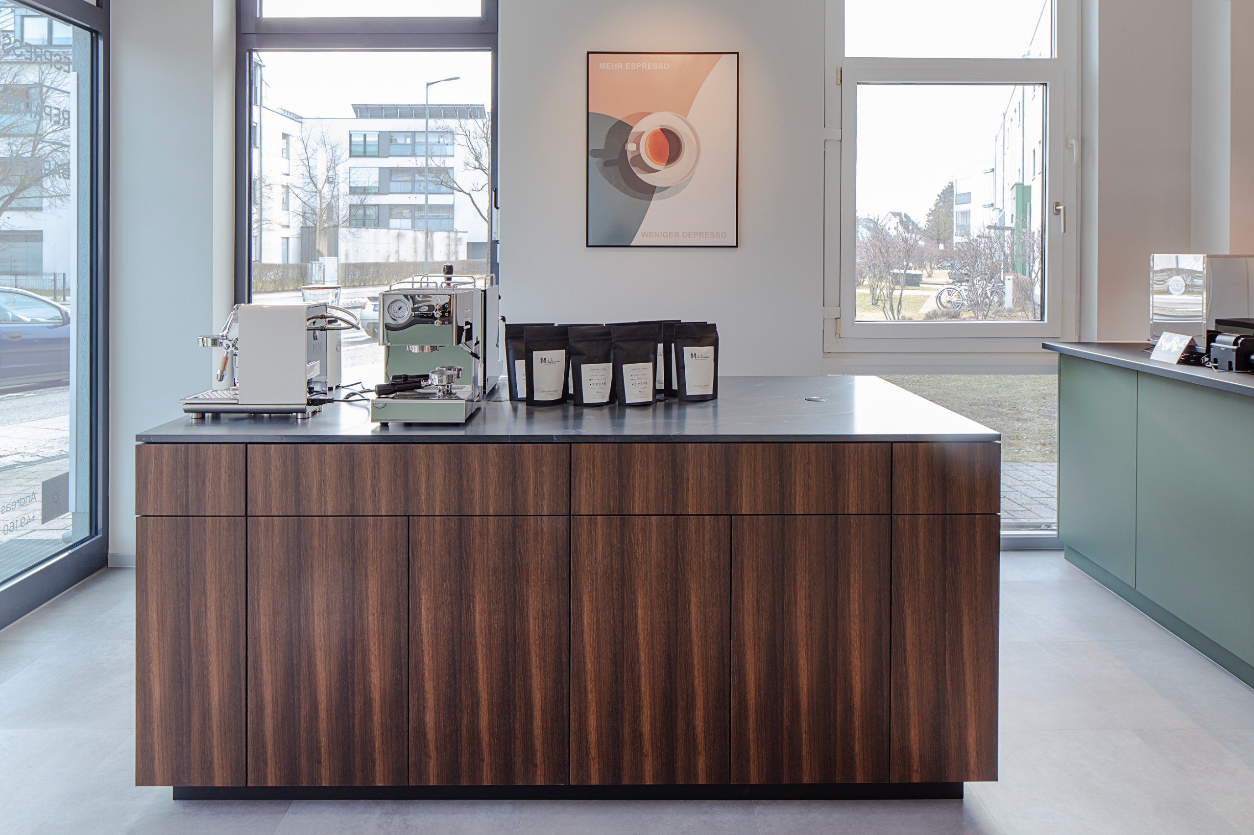 Showroom für Espressomaschinen & Barista in München