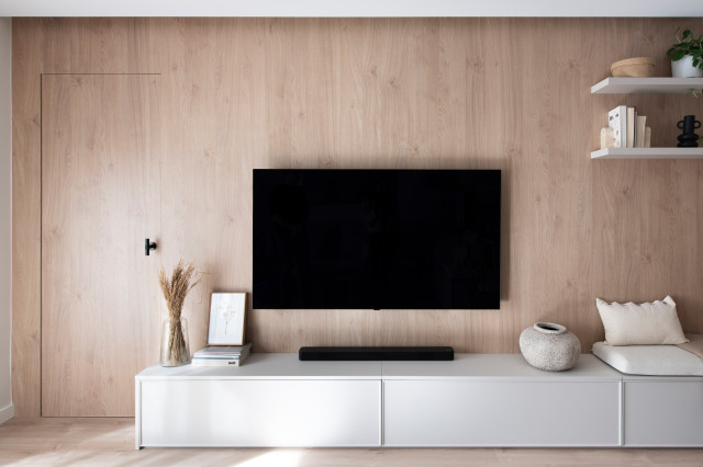 Proyecto Camp de l'Arpa minimalistisch-wohnzimmer